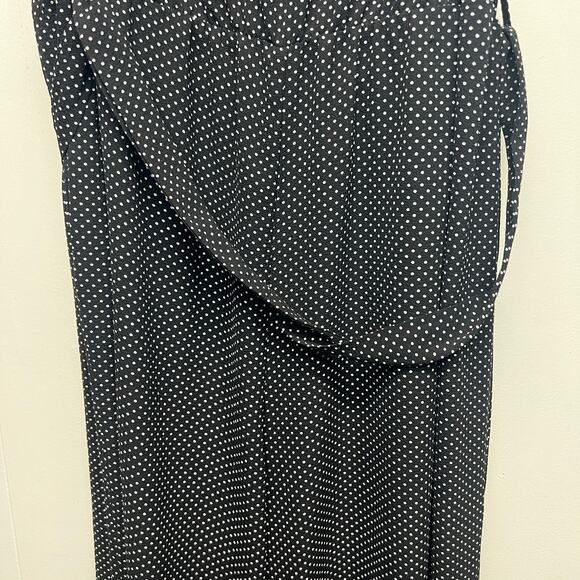 George Womens Jumpsuit 3X Strapless Polka Dot Crop Wide Leg Stretch Party Event - Picture 10 of 15